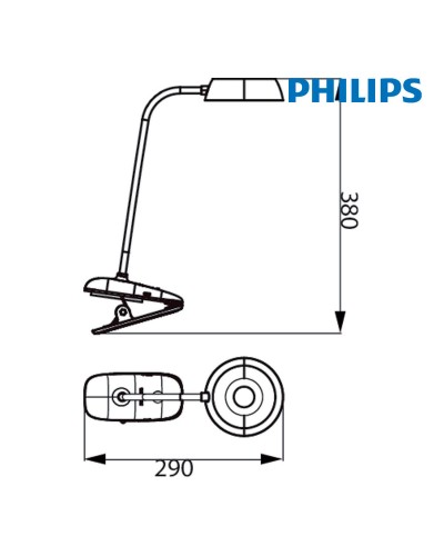 Philips 3W LED Table Lamp | Energy Saving Lighting | Perfect for Bedrooms and Studies
